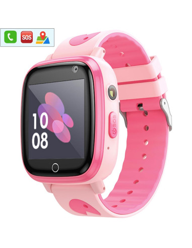 Hoco Y100 2G Children SmartWatch para Niños con llamadas Bluetooth Rosa