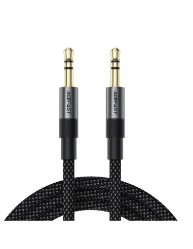 Acefast J12 Adaptador Jack 3.5mm Macho a Jack 3.5mm Macho 1 metro Negro