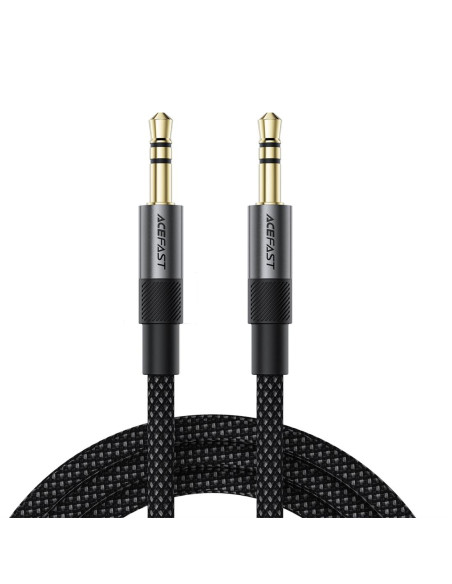 Acefast J12 Adaptador Jack 3.5mm Macho a Jack 3.5mm Macho 1 metro Negro