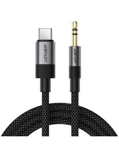 Acefast J12 Adaptador USB-C a Jack 3.5mm Macho Negro