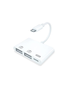Adaptador Compatible Lightning a 2x USB