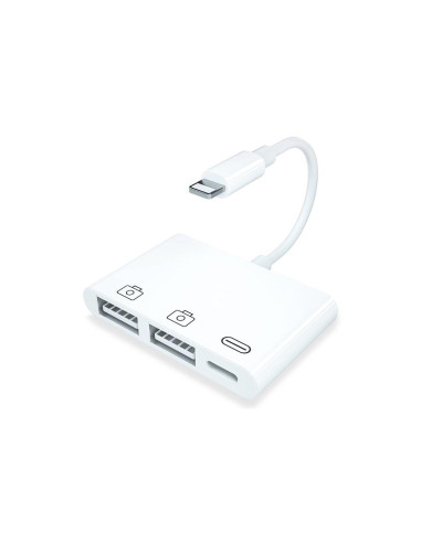 Adaptador Compatible Lightning a 2x USB