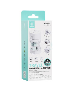 Adaptador de Viaje Universal 3 in 1 EU/AU/AS/UK Ikrea WA0349