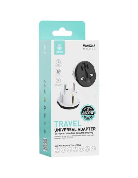 Adaptador de Viaje Multipaís Ikrea WA0348