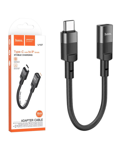 Adaptador USB-C a Lightning Hembra Hoco U107