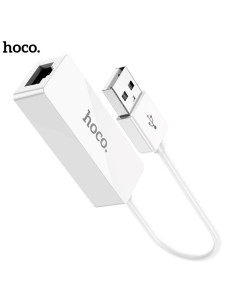 Hoco UA22 Adaptador de USB a Ethernet 100 Mbps Blanco