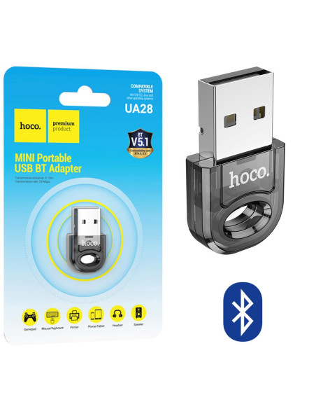 Hoco UA28 Adaptador USB a Bluetooth 5.1