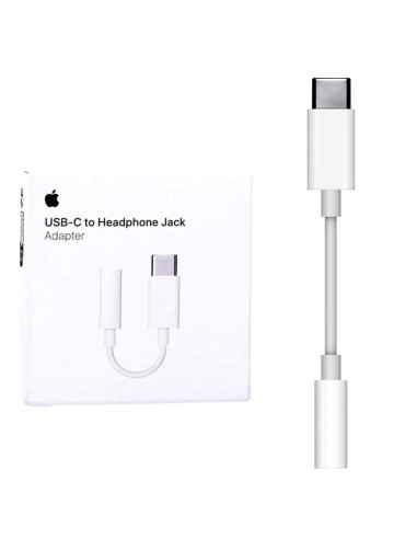 Apple Adaptador USB-C a JACK 3.5MM (MW2Q3ZM/A)