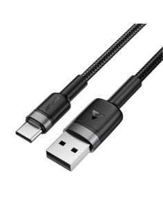 Cable USB-A a USB-C Acefast C22-04 3.0 Amp 1.2 Metos Reforzado Negro