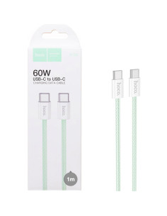 Cable USB-C a USB-C 1 Metro 60W Hoco X104 Green (para iPhone 15)