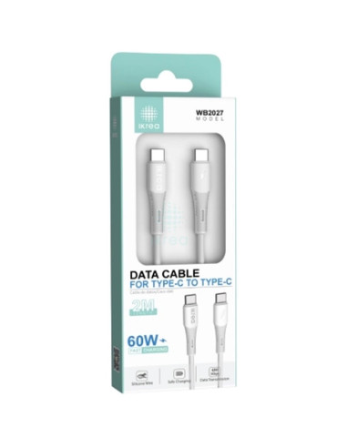 Cable USB-C a USB-C Carga Rápida 60W 2 Metros Ikrea WB2027
