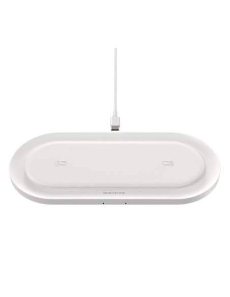 Cargador Inalámbrico10W Borofone BQ7 Blanco