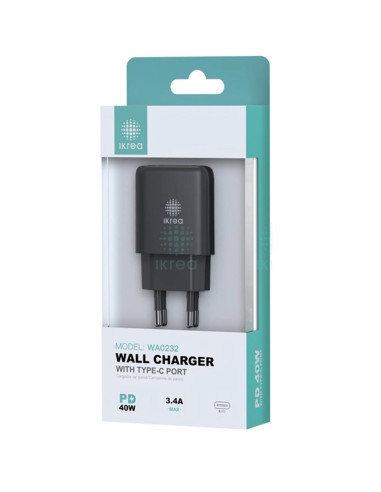 Cargador USB-C 40W sin Cable Ikrea WA0245