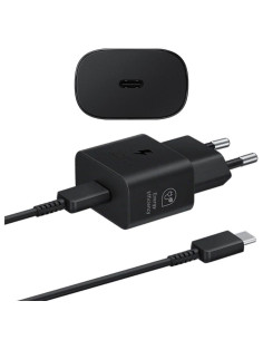 Cargador USB-C Fast Charger 25W+ Cable USB-C Samsung Negro (EP-T2510)