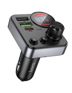 Hoco E86 Transmisor FM y BLuetooth  48W Dual Port PD30W+QC3.0