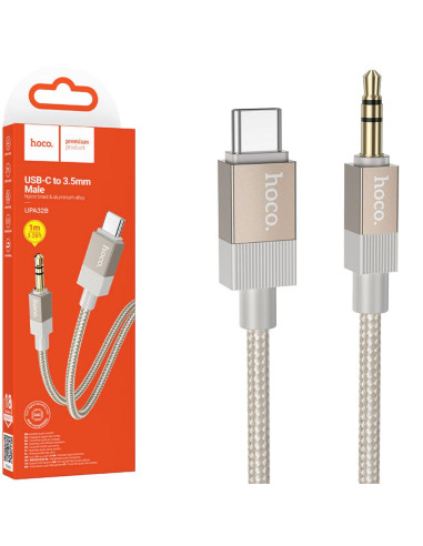 Hoco UPA32B Cable USB-C a Jack 3.5mm 1 metro Dorado