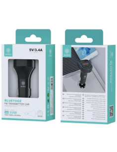 Transmisor FM con Bluetooth Ikrea WA0217 con cargador 18W