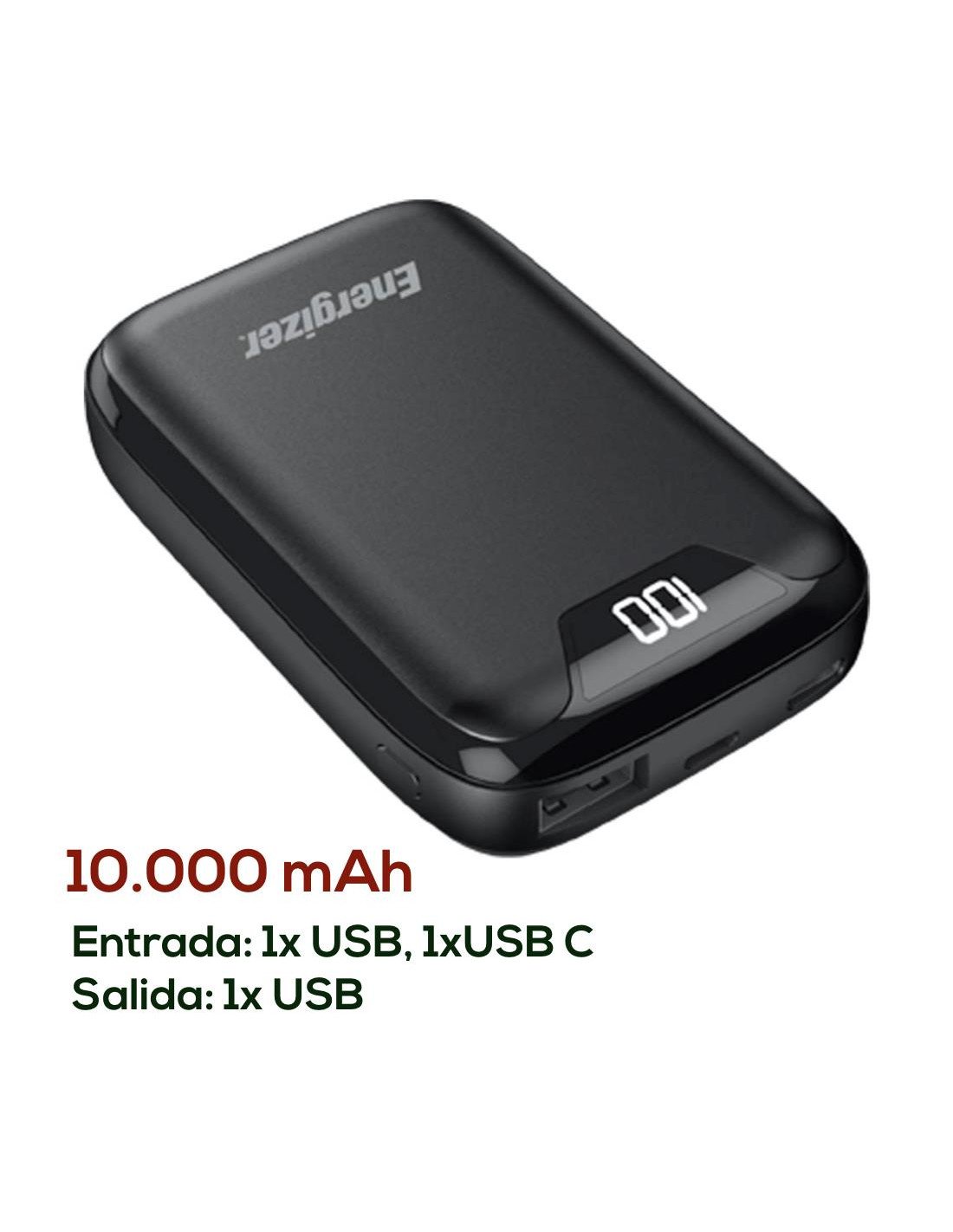 Powerbank 10.000 mAh ENERGIZER UE10042 con Pantalla