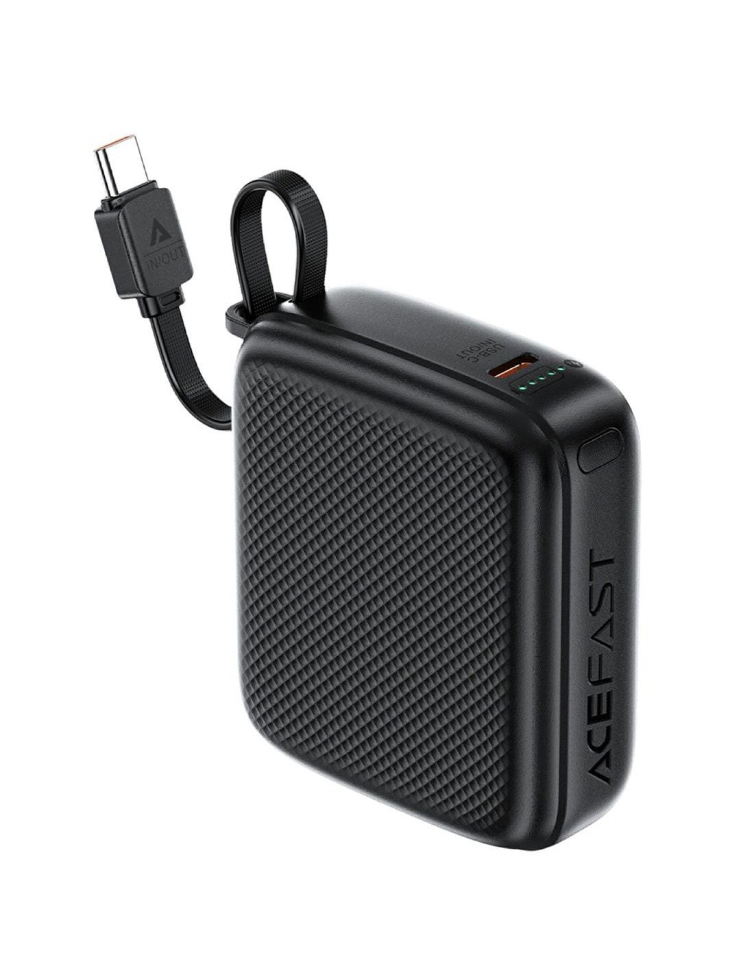 Powerbank 10.000mAh Acefast M15-10000 PD20W Con Cable USB-C Integrado