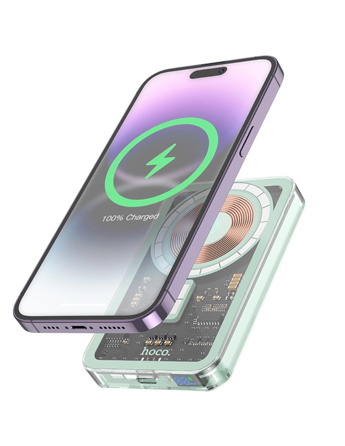 Powerbank 5.000 mAh 20W Hoco Q14 Ice Crystal MagsafeAzul