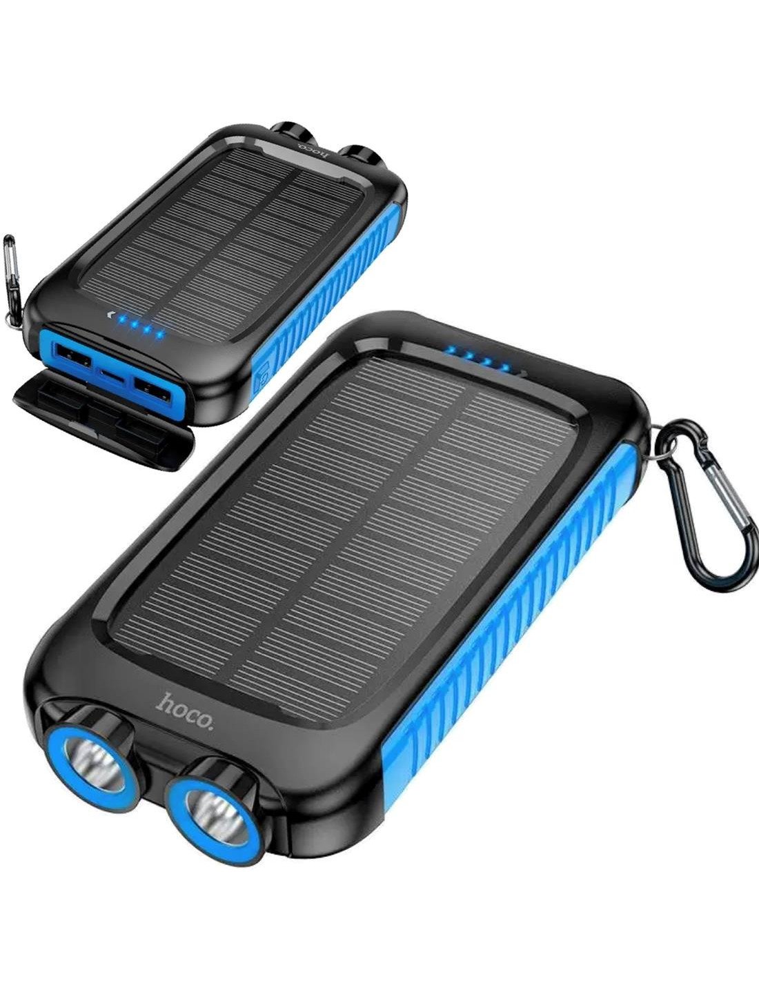 Powerbank Hoco DB51 con Panel Solar 8.000 mAh y Luz LED