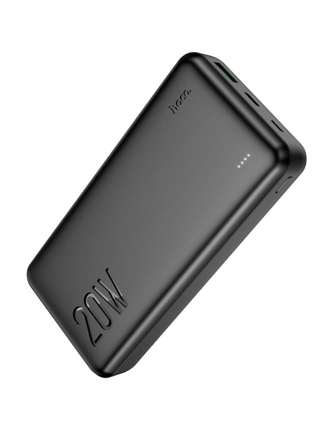 Powerbank Hoco J87A 20.000mAh con USB-C 20W y USB-A QC3.0 Negro