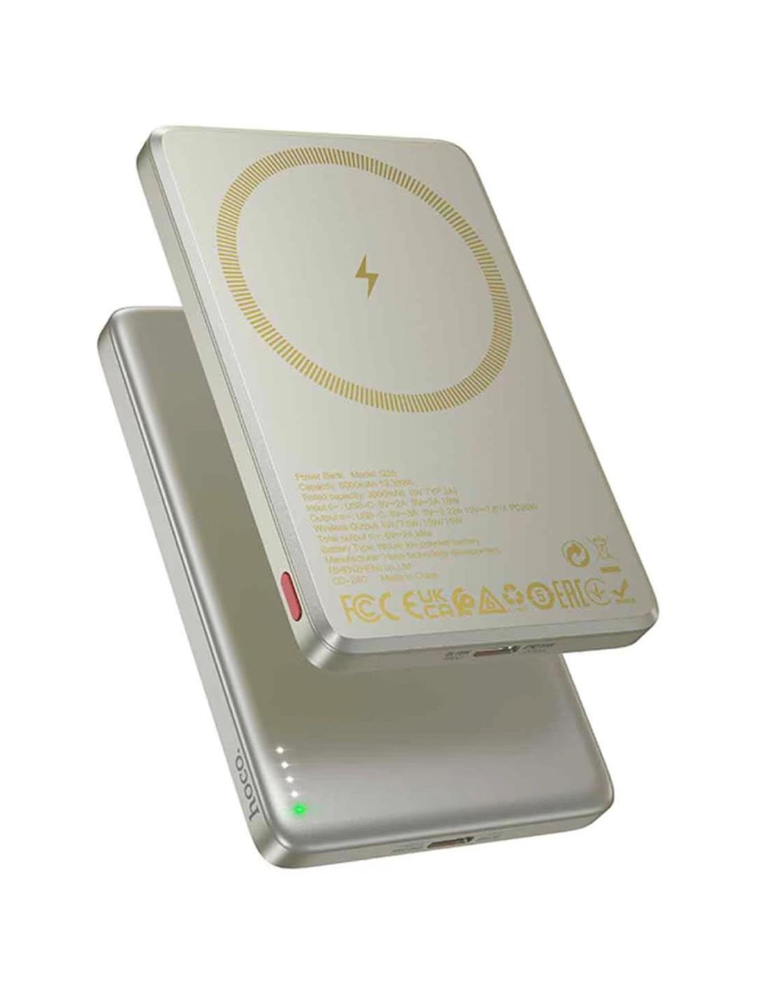 Powerbank Hoco Q26 Magsafe PD20W 5.000 mAh Titanium Gold