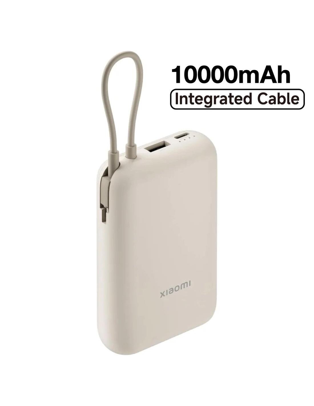 Xiaomi Powerbank 10.000 mAh 22.50W  Con Cable Integrado Tan Beige (BHR9072GL)