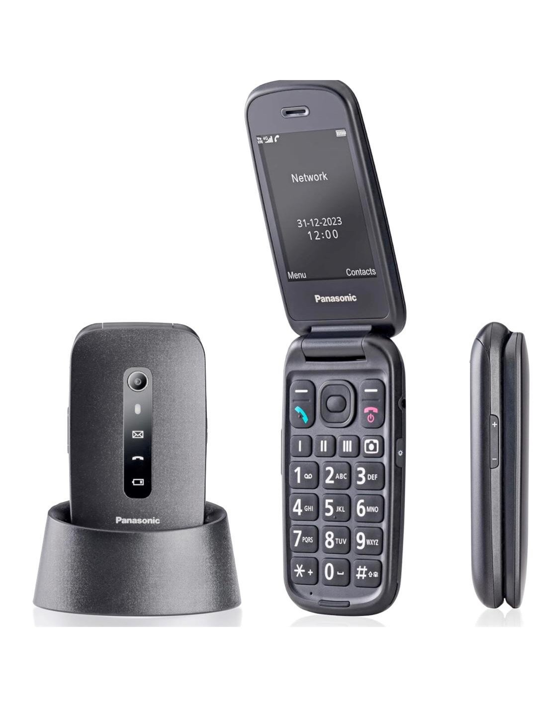Panasonic KX-TU550EXB Móvil Senior con Base 4G Negro