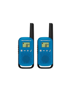 MOTOROLA T42 Pack 2 Walkie Talkie con alcance 4Km Azul