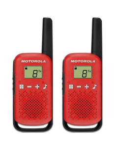 Motorola TALKABOUT T42 two-way radios 16 canales Negro, Rojo