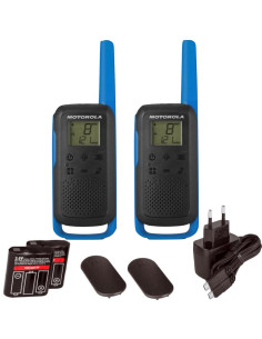 Motorola TALKABOUT T62 two-way radios 16 canales 12500 MHz Negro, Azul