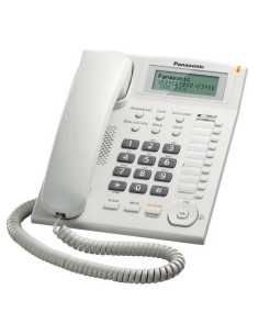 Panasonic KX-TS880EXW Teléfono Fijo con Pantalla y Altavoz  Blanco