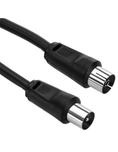 Genérico Cable prolongador de antena de TV 1.5 m negro