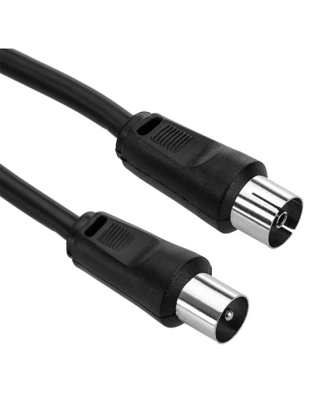 Genérico Cable prolongador de antena de TV 1.5 m negro