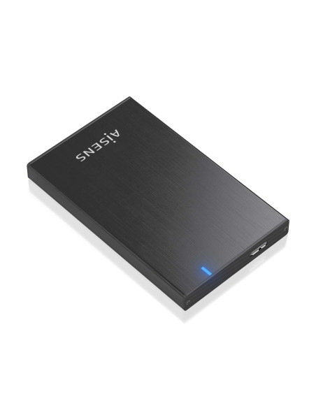 AISENS Caja externa 2.5" ASE-2527B 9.5mm SATA a USB 3.0/USB3.1 Gen1, Negro