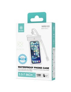 Funda Impermeable para Móvil  3.5" a 7´´ IPX8 Ikrea WR9153 Blanca