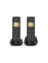 Gigaset BASIC 100 DUO Teléfono DECT/analógico Identificador de llamadas Negro