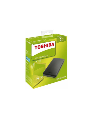 Disco Duro Externo TOSHIBA 2 TB USB 3.2 CANVIO BASIC (HDTB520EK3AA)