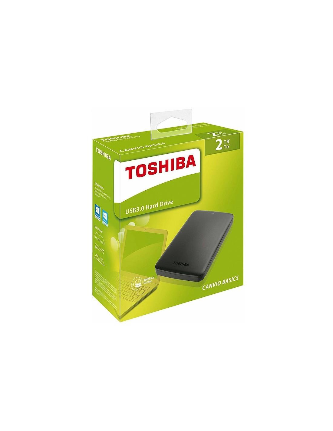 Disco Duro Externo TOSHIBA 2 TB USB 3.2 CANVIO BASIC (HDTB520EK3AA)