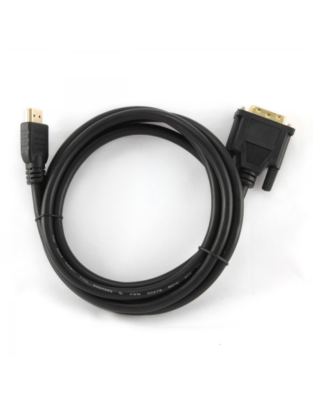CABLE GEMBIRD HDMI MACHO A DVI MACHO 1.8M NEGRO CC-HDMI-DVI-6