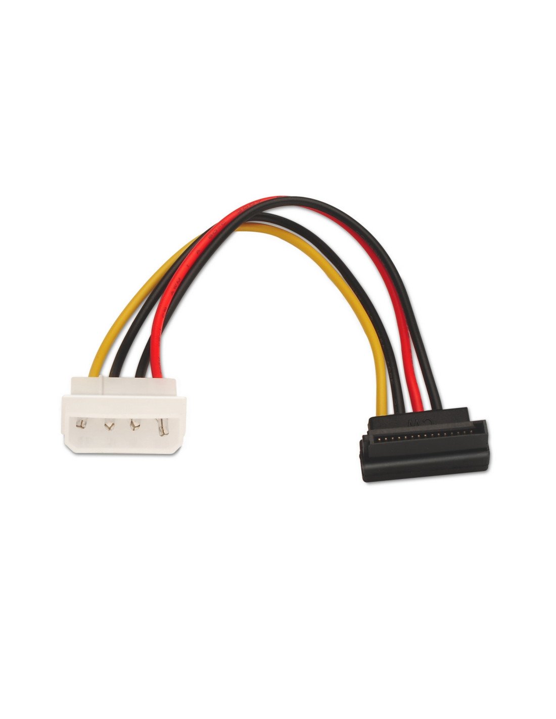 AISENS A131-0160 CABLE DE ALIMENTACION MOLEX 4PIN MACHO A SATA HEMBRA 16CM