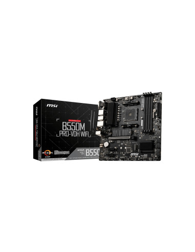 MSI B550M PRO-VDH WIFI placa base AMD B550 Zócalo AM4 micro ATX