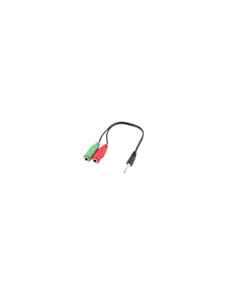 Ewent EC1640 cable de audio 0,15 m 3,5mm 2 x 3.5mm Negro, Verde, Rojo