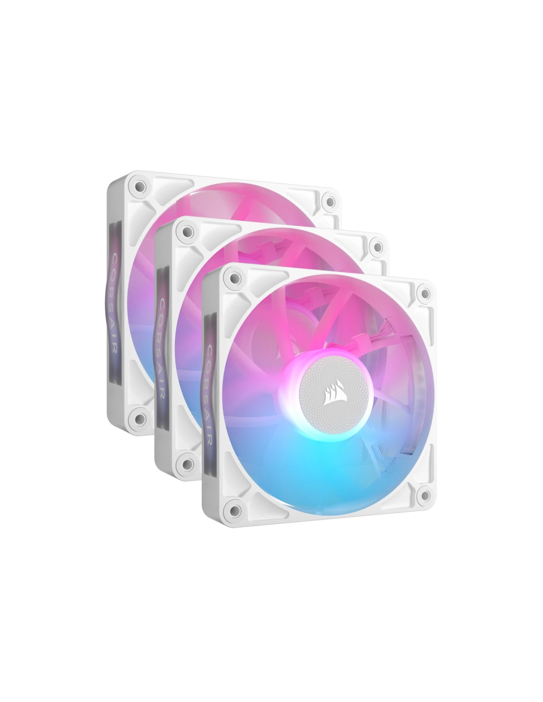 Corsair iCUE LINK RX120 RGB Carcasa del ordenador Ventilador 12 cm Blanco 3 pieza(s)