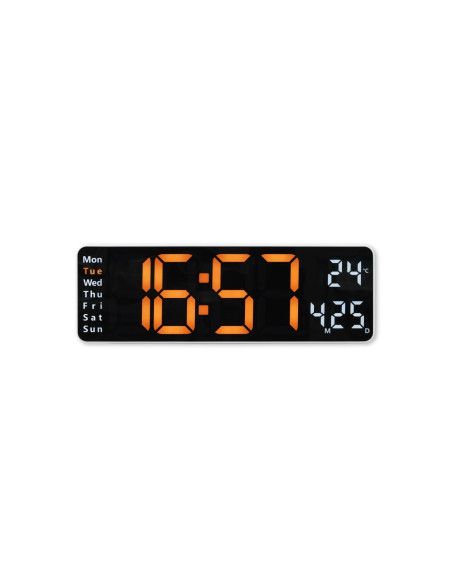 Hama Santa Cruz Reloj digital Rectángulo Negro