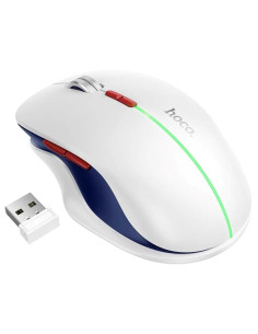 Ratón Hoco GM40 Bluetooth y 2.4Ghz Recargable Blanco