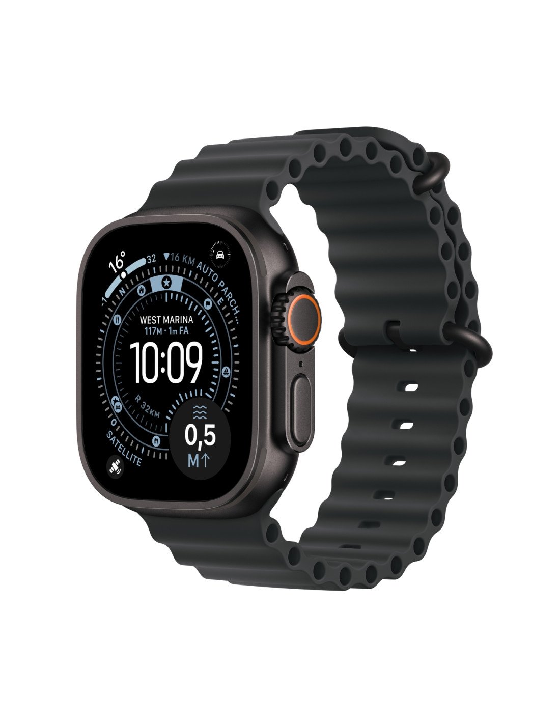 Apple Watch Ultra 3 OLED 49 mm Digital 422 x 514 Pixeles Pantalla táctil 5G Negro Wifi GPS (satélite)