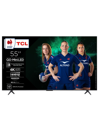 TCL C6K 55C6K Televisor 139,7 cm (55") 4K Ultra HD Smart TV Wifi Metálico