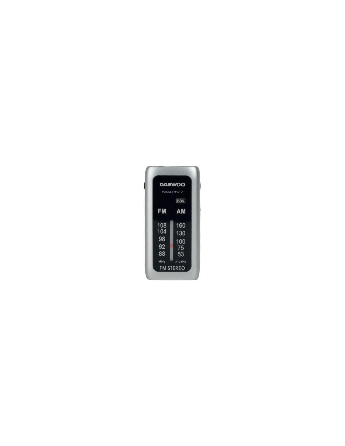 Daewoo DW1129 radio Portátil Analógica Negro, Plata